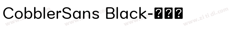 CobblerSans Black字体转换